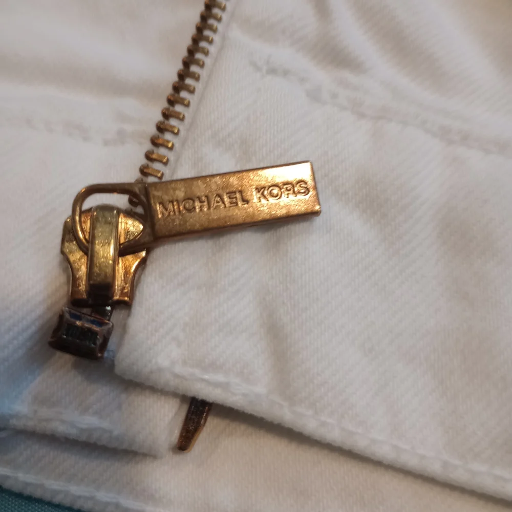 NWT Michael Kors White Jean Jacket - Picture 5 of 16